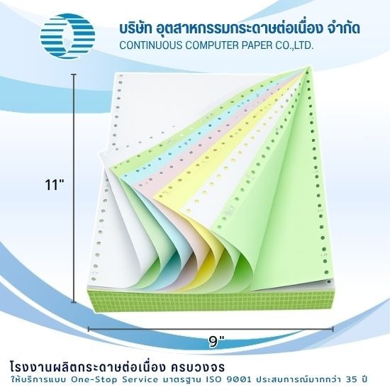 โรงงานผลิตกระดาษต่อเนื่อง - อุตสาหกรรมกระดาษต่อเนื่อง - กระดาษเคมีในตัว
