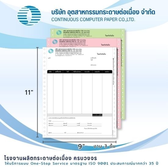 โรงงานผลิตกระดาษต่อเนื่อง - อุตสาหกรรมกระดาษต่อเนื่อง - รับพิมพ์แบบฟอร์มกระดาษต่อเนื่อง